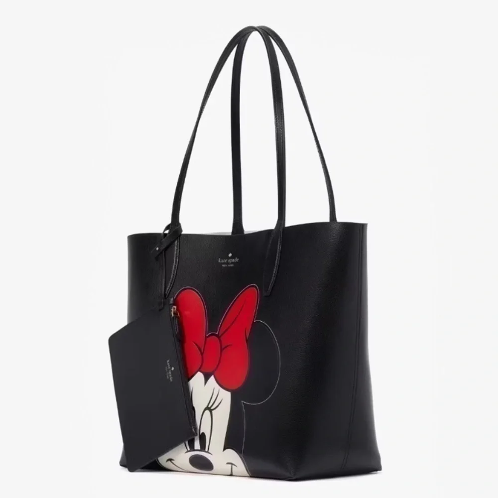 NWT. KATE SPADE X DISNEY Reversible Minnie Tote W/Detachable